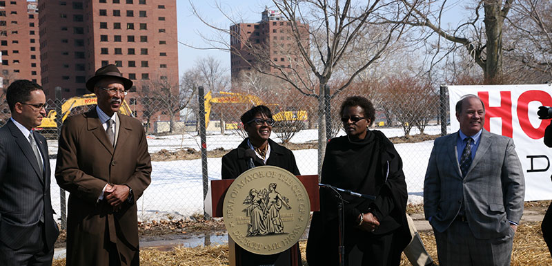 News Conference for the Final Phase in the Demolition of the Frederick Douglass Homes