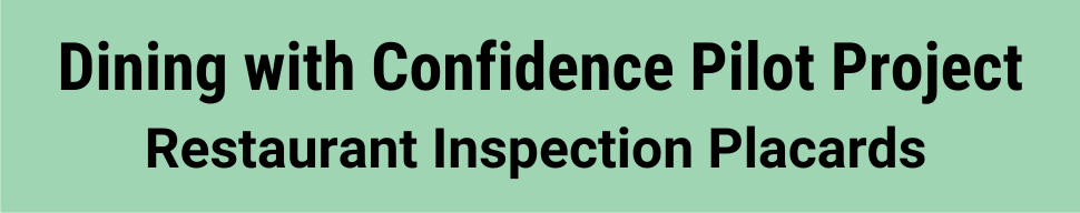 Dining with Confidence Pilot Project link