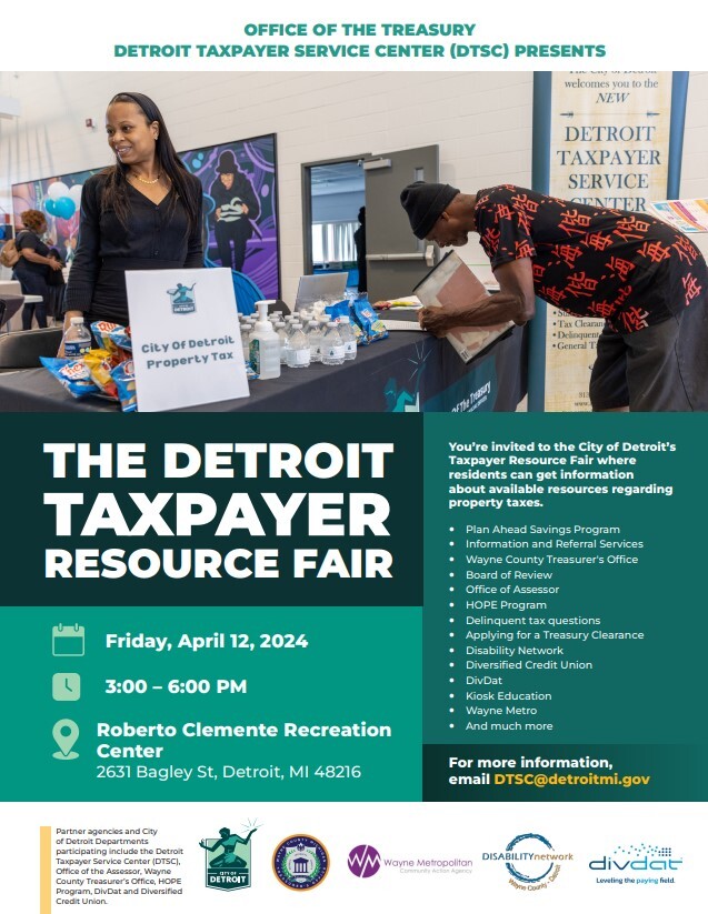 Taxpayer Resource Fair event - Friday, April 12