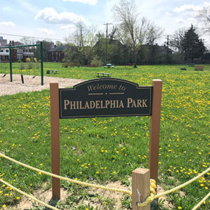 Philadelphia Park Sign