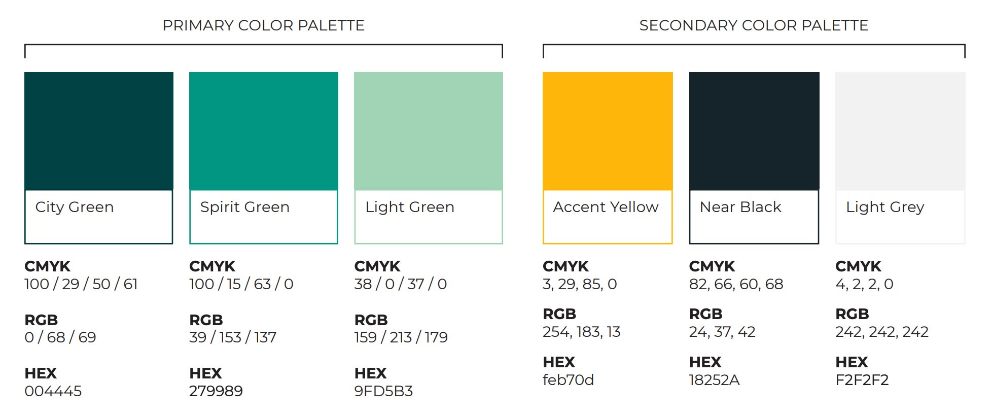 Color Palette City of Detroit