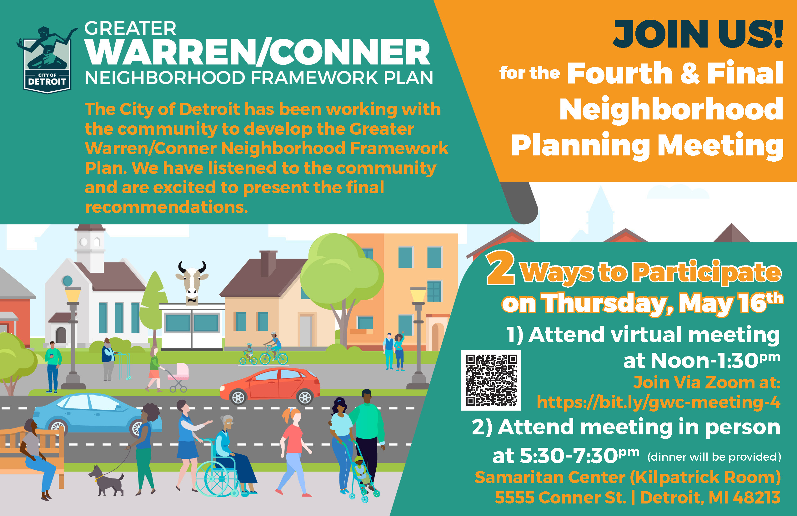 Fourth & Final Greater Warren/Conner Neighborhood Planning Meeting 