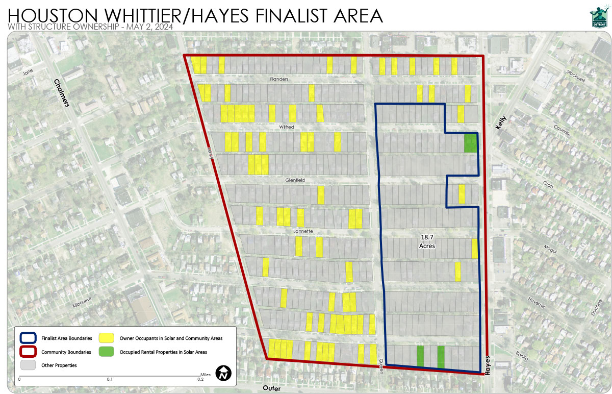 Houston whittier hayes finalist area map