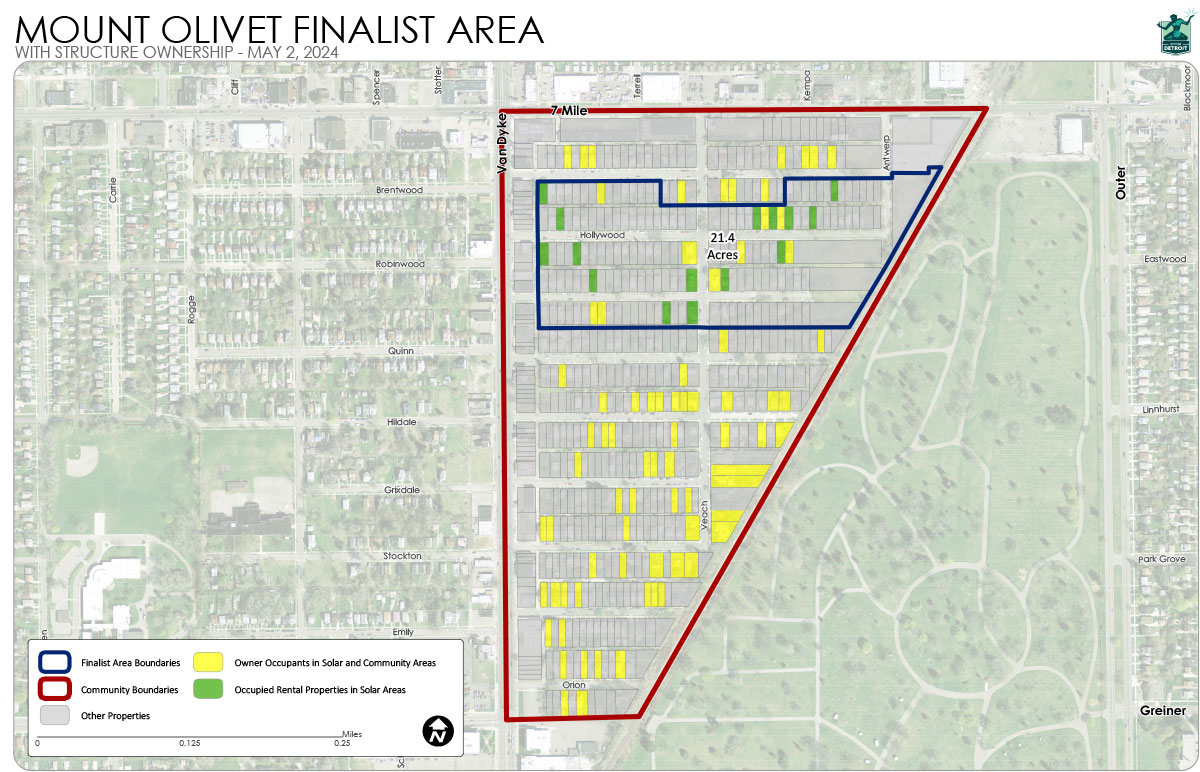 Mount Olivet finalist area map